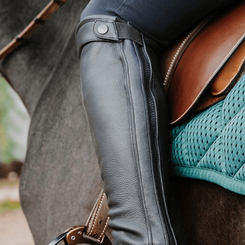 Equithème - Unisex Select black mini chaps 