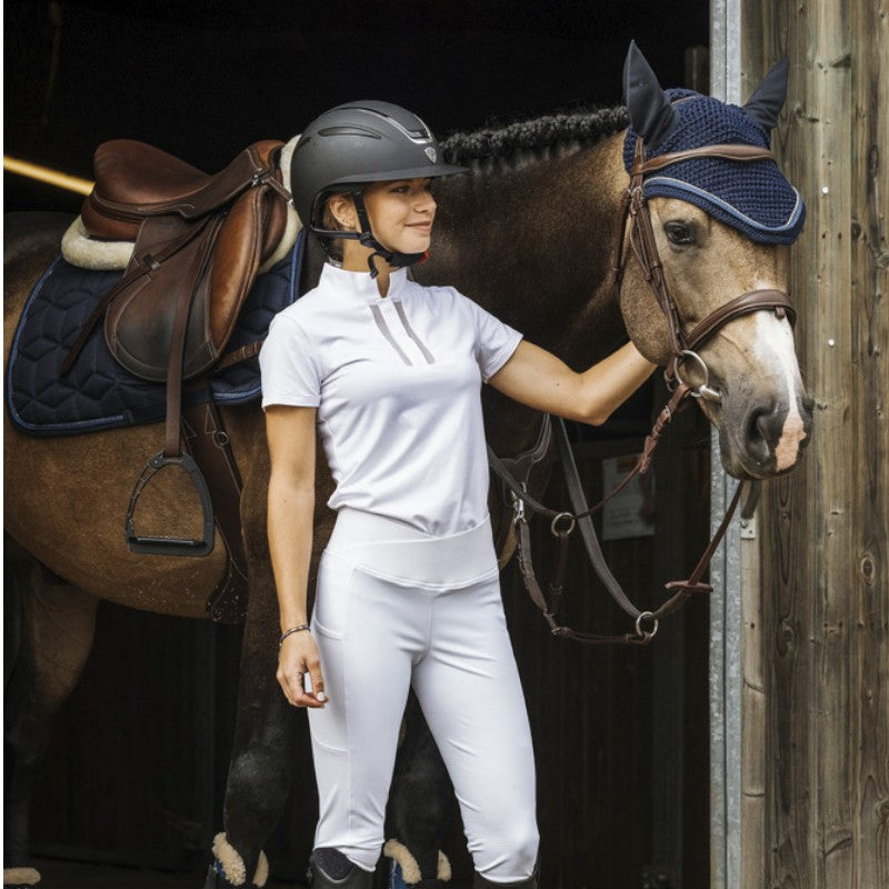 Equithème - Women's short sleeve polo Riyadh white 