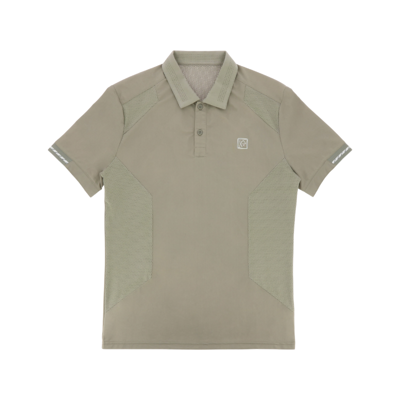 Equithème - Men's short sleeve polo Eric taupe 