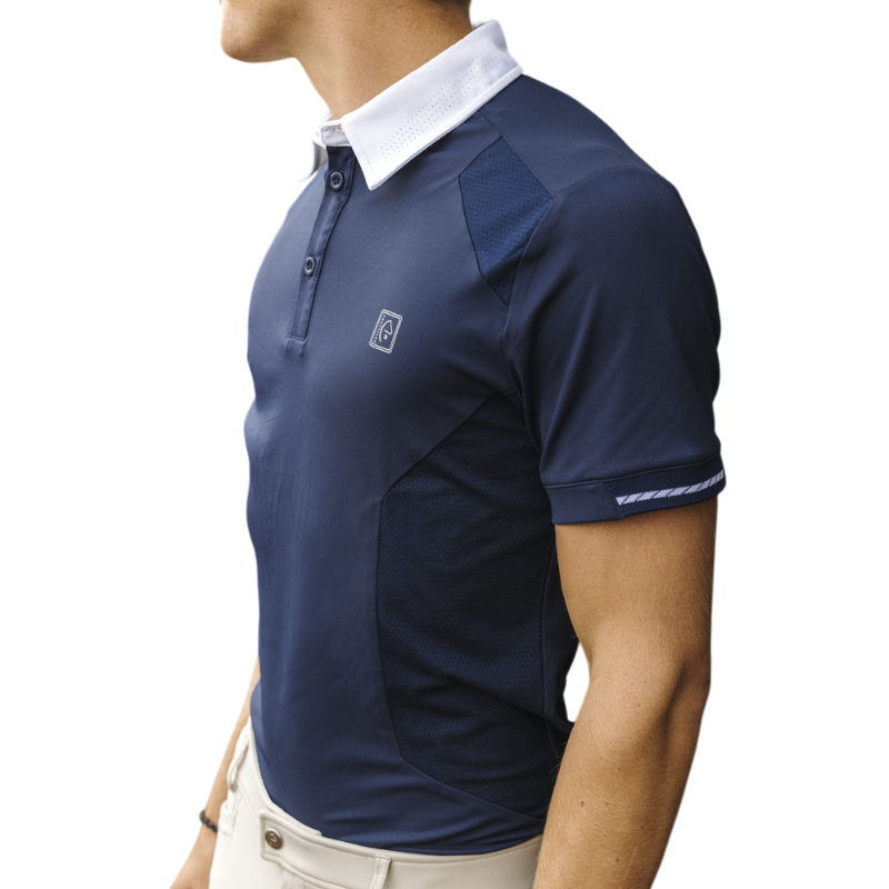 Equithème - Men's short sleeve polo Victor navy 