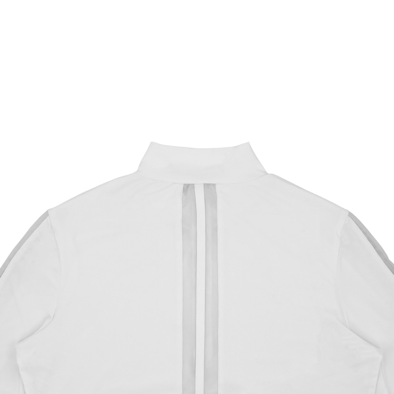 Equithème - Women's long sleeve polo Estoril white 