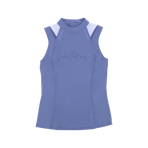 Equithème - Polo sans manches femme Alba Je t'aime violet | - Ohlala
