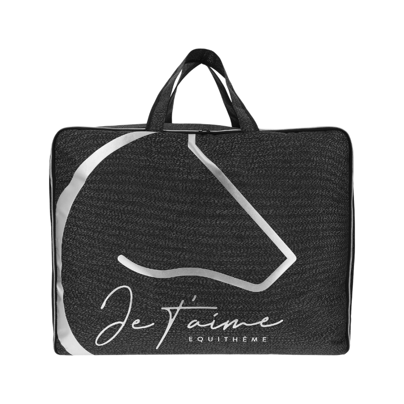 Equithème - Sac couverture Je t'aime noir