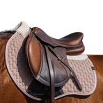 Equithème - Dinard beige saddle pad | - Ohlala