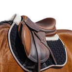 Equithème - Dinard black saddle pad | - Ohlala