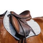 Equithème - Tapis de selle Eclat blanc | - Ohlala