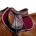 Equithème - Tapis de selle Eclat bordeaux | - Ohlala