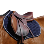 Equithème - Tapis de selle Eclat marine | - Ohlala
