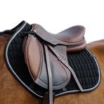 Equithème - Tapis de selle Eclat noir | - Ohlala