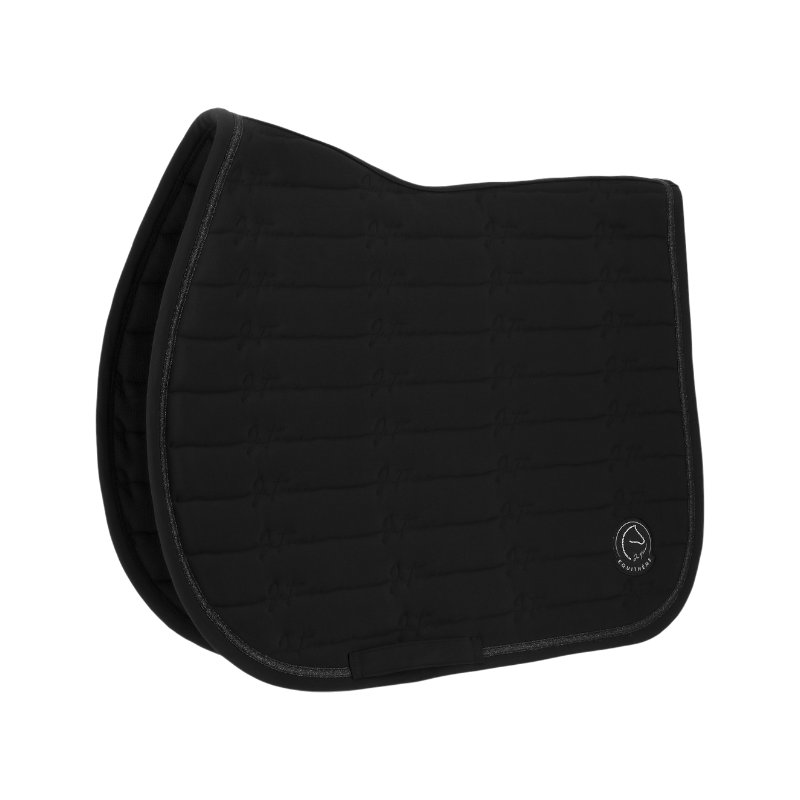 Equithème - saddle pad Origin I love you black 