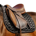 Equithème - Pretty Black Saddle Pad | - Ohlala