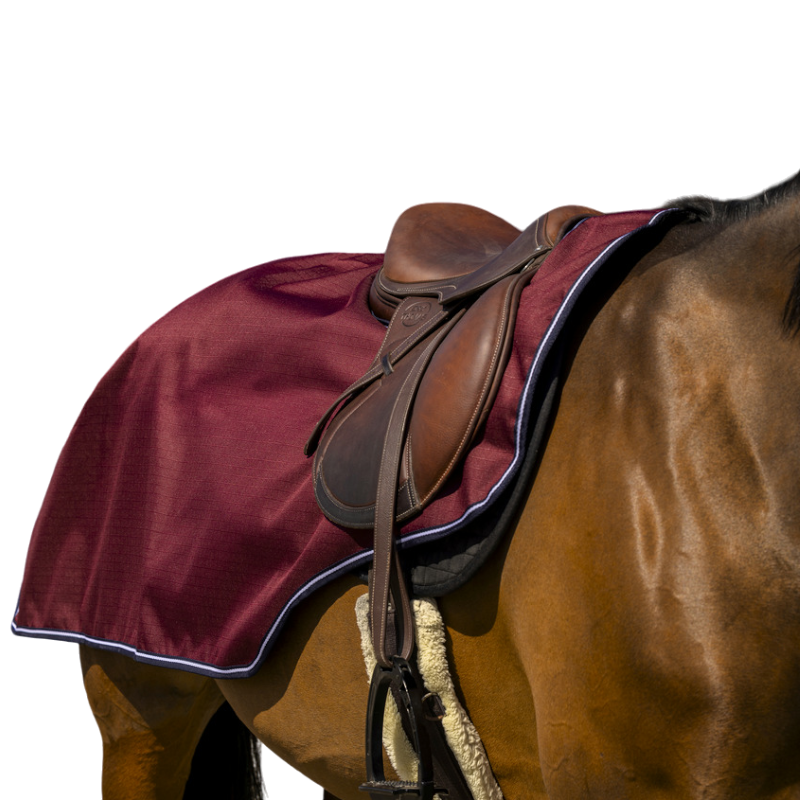 Equithème - Couvre-reins Tyrex 1200D polaire bordeaux 0g
