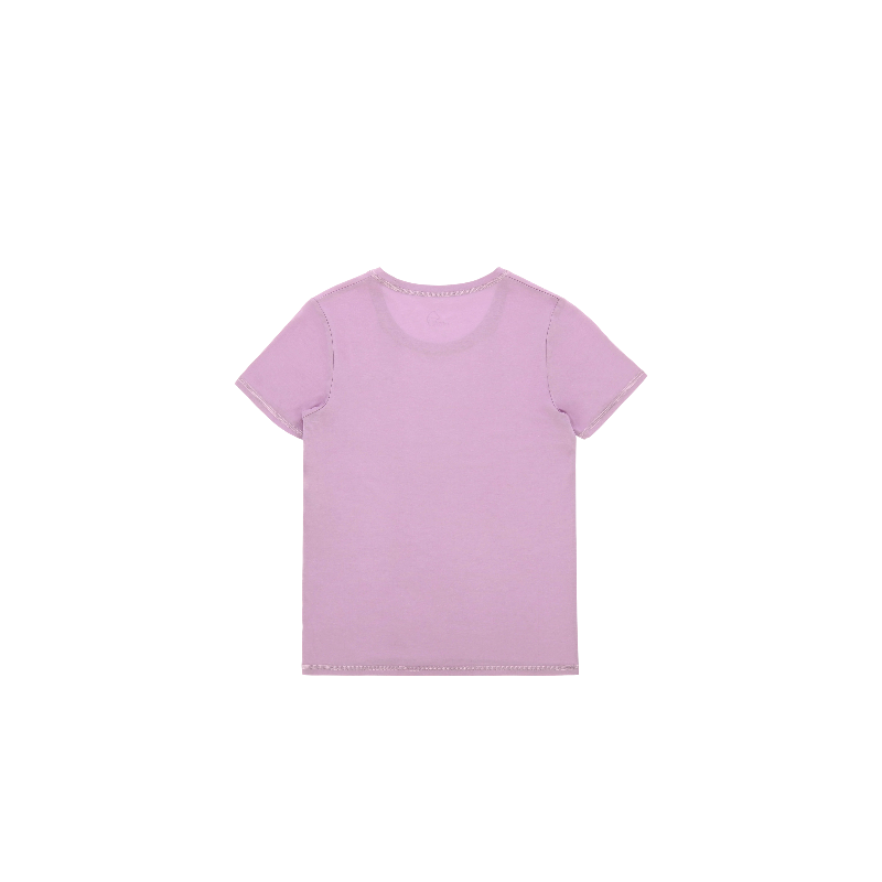 Equithème - Kinder-Kurzarm-T-Shirt Bonnie Je t'aime Mauve