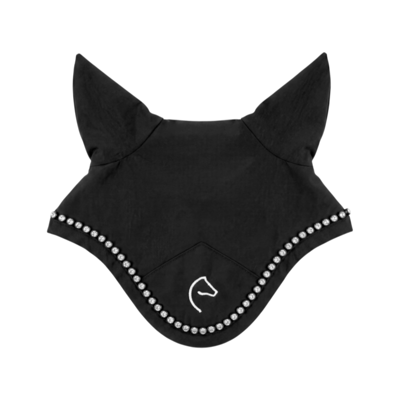 Equithème - Capuz para mini pónei preto glitter
