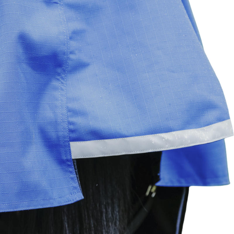 Equithème - Couverture d'extérieur Tyrex Aisance 1200D High Neck bleu roi 150g
