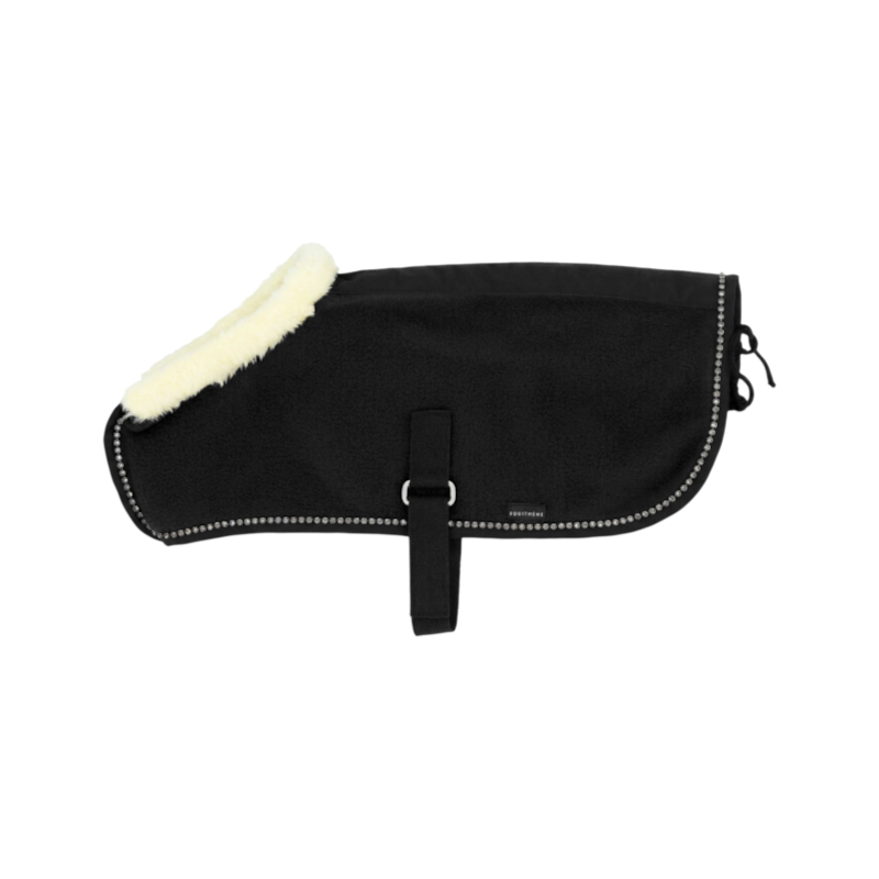 Equithème - Manta para mini pónei preto glitter