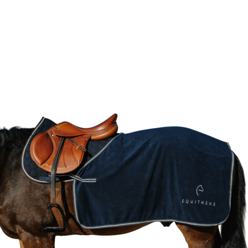Equithème - EK-Glitter navy dressage quarter sheet