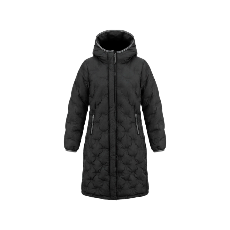 Equithème - Women's Je t'aime EQ-Doris black long-sleeve quilted jacket