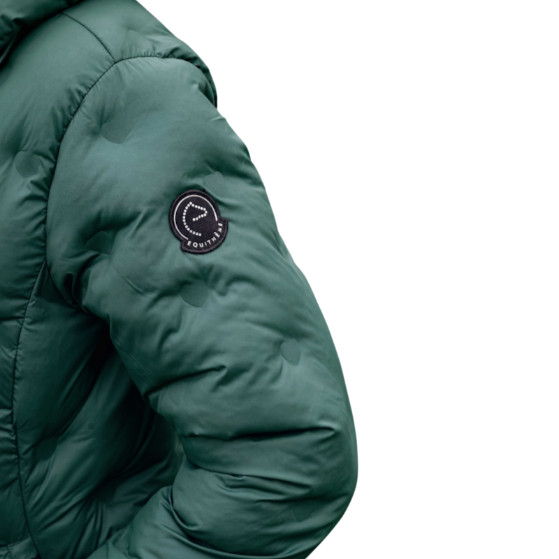 Equithème - Women's Long-Sleeve Quilted Jacket Je T'aime EQ-Daria Teal