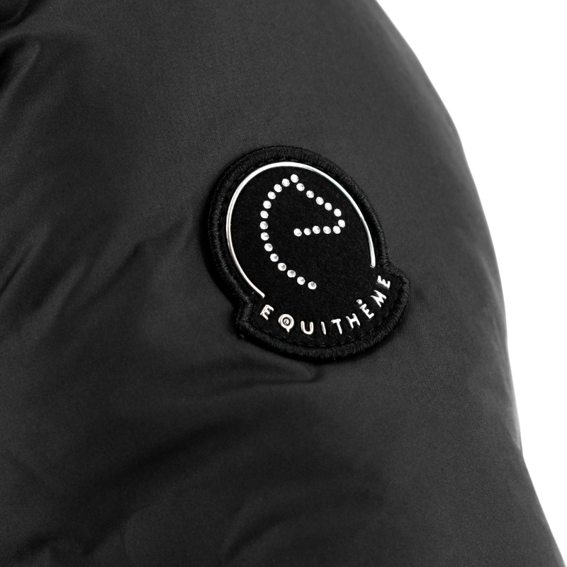Equithème – Damen-Steppjacke langarm Je T'aime EQ-Daria Schwarz