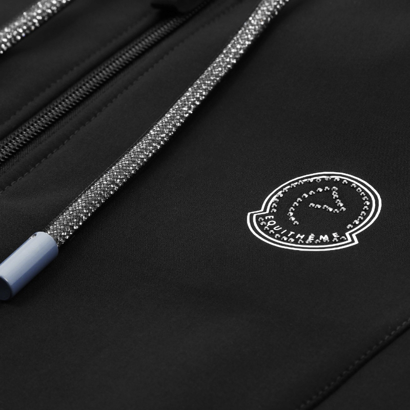 Equithème – Kinder-Softshelljacke langarm Je T'aime EK-Victoria Schwarz