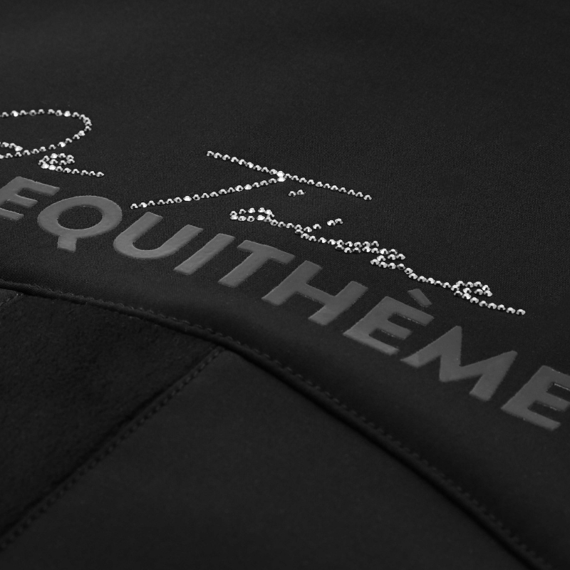 Equithème – Kinder-Softshelljacke langarm Je T'aime EK-Victoria Schwarz