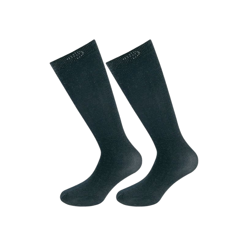 Equithème - Show Lurex navy riding socks (x2)