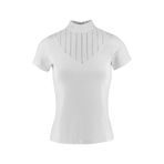 Equithème - Funza white short-sleeve women's competition polo | - Ohlala