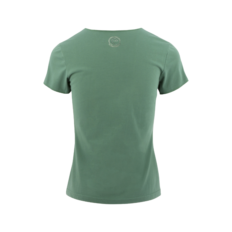 Equithème - T-shirt manches courtes femme Rehane édition "Je t'aime" vert sauge | - Ohlala