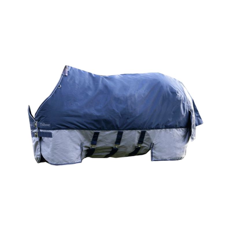 Equithème - Tyrex "Belly Belt" outdoor blanket 600D navy/grey 300g
