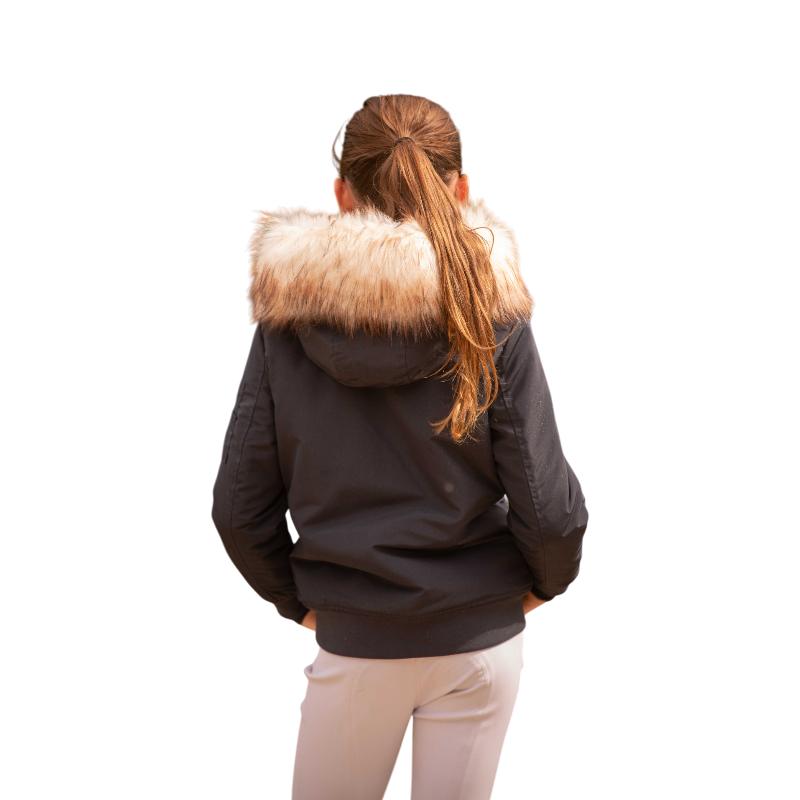 Eden by Pénélope - Bombers à capuche enfant Lyon marine glitter | - Ohlala