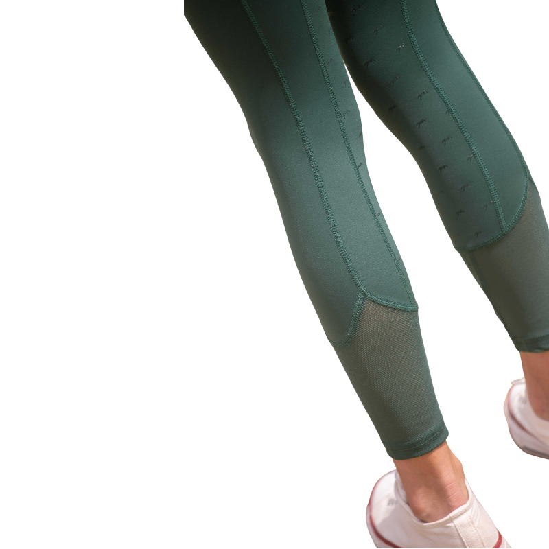 Eden by Pénélope - Legging d'équitation fille Delphe pull-on vert foncé | - Ohlala