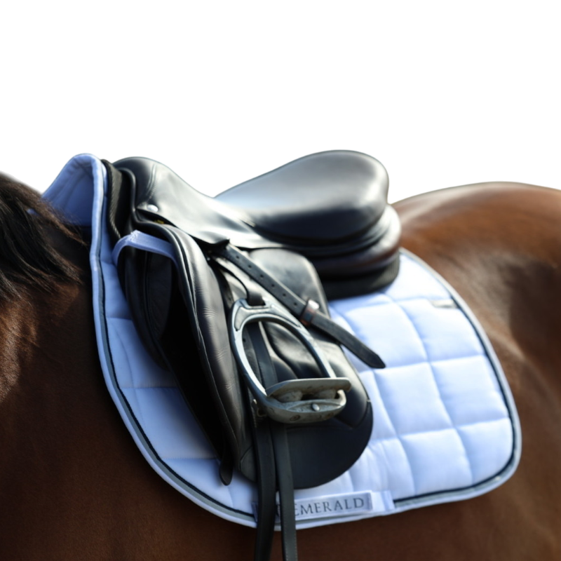 Bucas - Emerald White/Stripe Saddle Pad