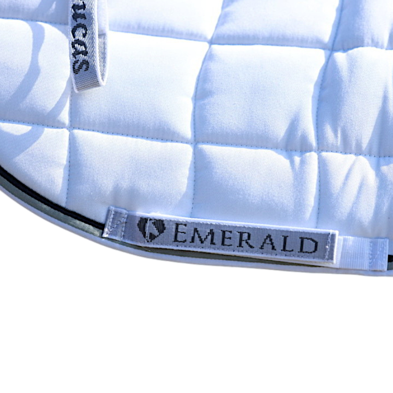 Bucas - Emerald White/Stripe Saddle Pad
