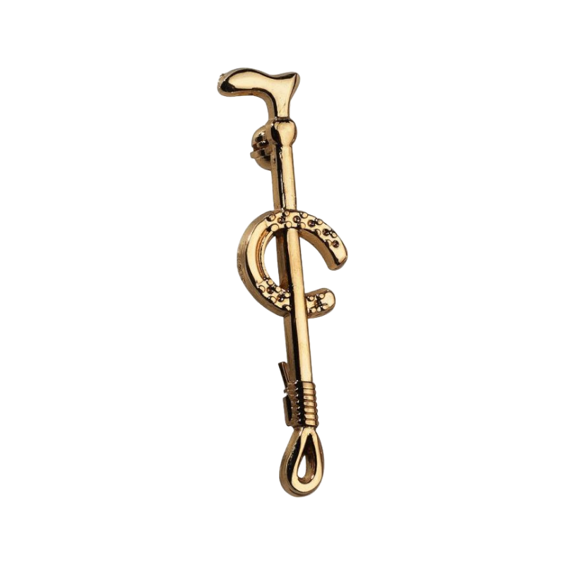 Equithème - Golden “Iron” tie pin