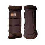 Equestrian Stockholm - Guêtres fermées Moonless Night marron/ violet | - Ohlala