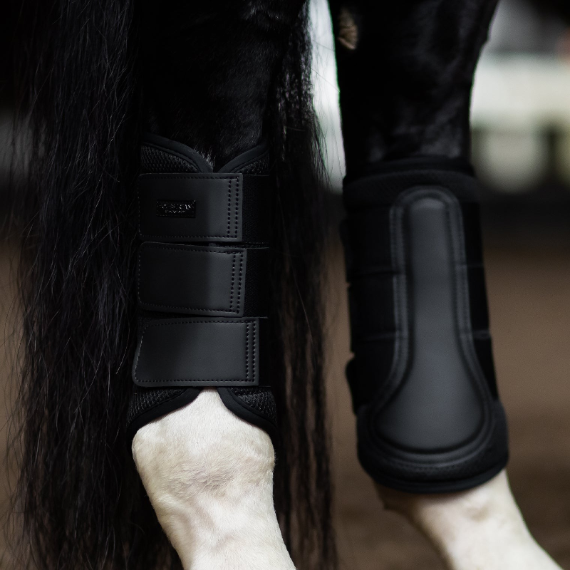 Equestrian Stockholm - Guêtres fermées Mesh noir | - Ohlala