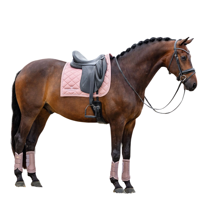 Equestrian Stockholm - Tapis de dressage Line rose | - Ohlala
