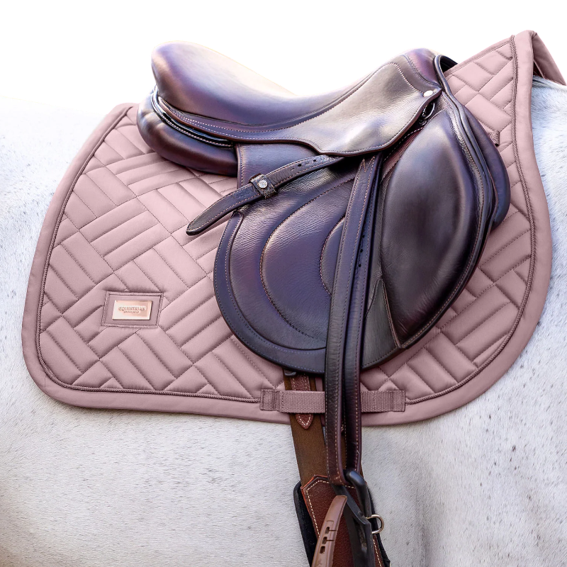 Equestrian Stockholm - Modern midsummer blush saddle pad | - Ohlala