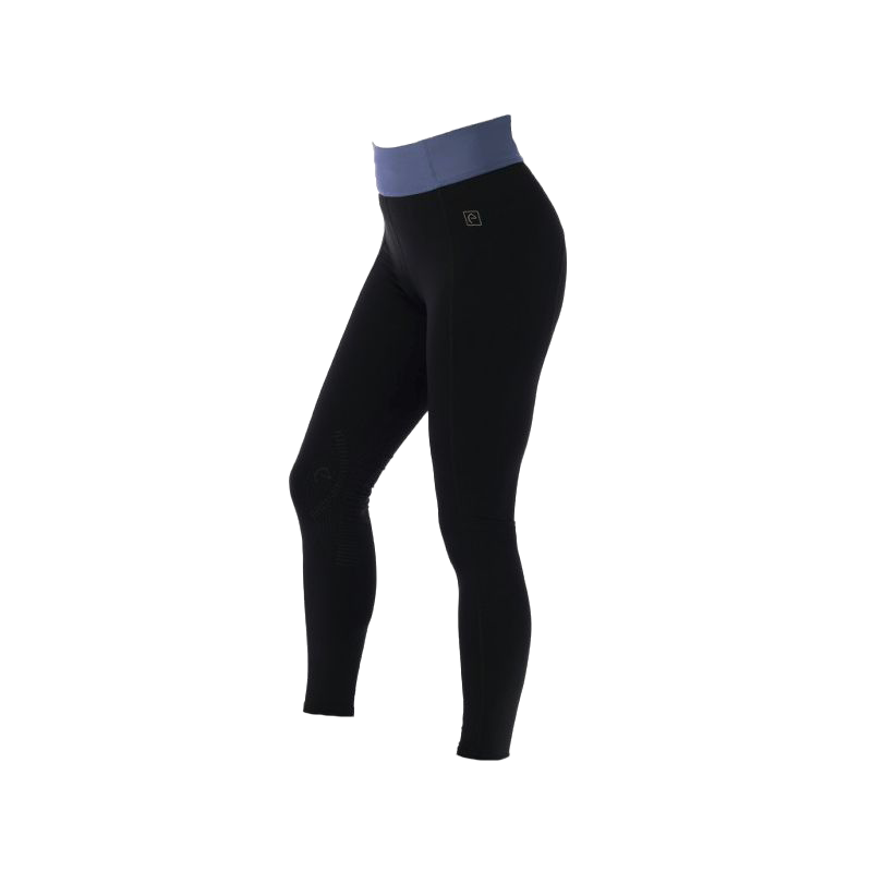 Equithème - Women's riding leggings Tea black/jean