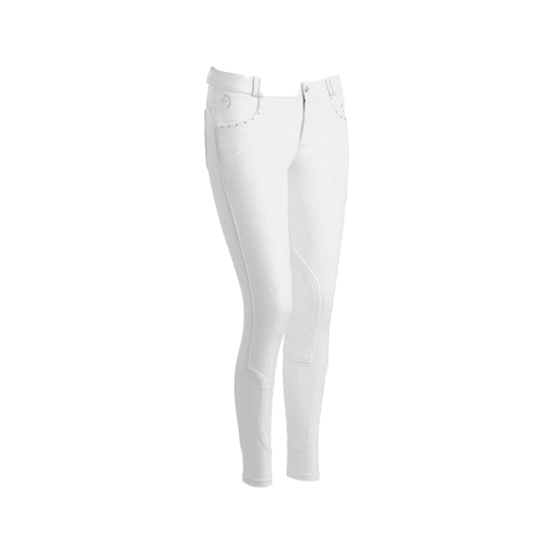 Equithème - Pantalon d'équitation femme Diamond Blanc
