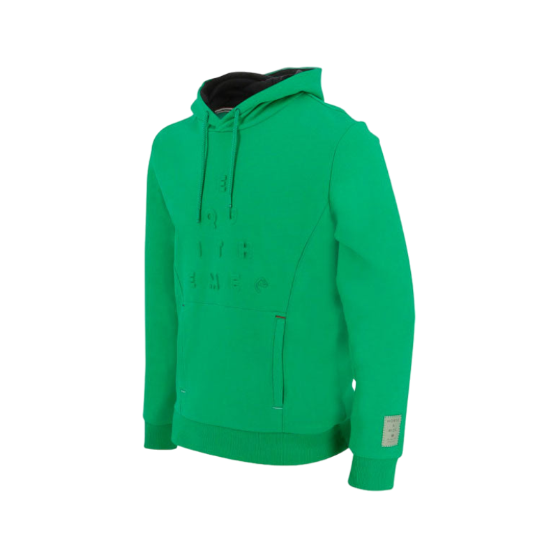 Equithème - Sweat à capuche unisexe Camille vert | - Ohlala