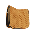 Equithème - Glossy orange dressage saddle pad | - Ohlala
