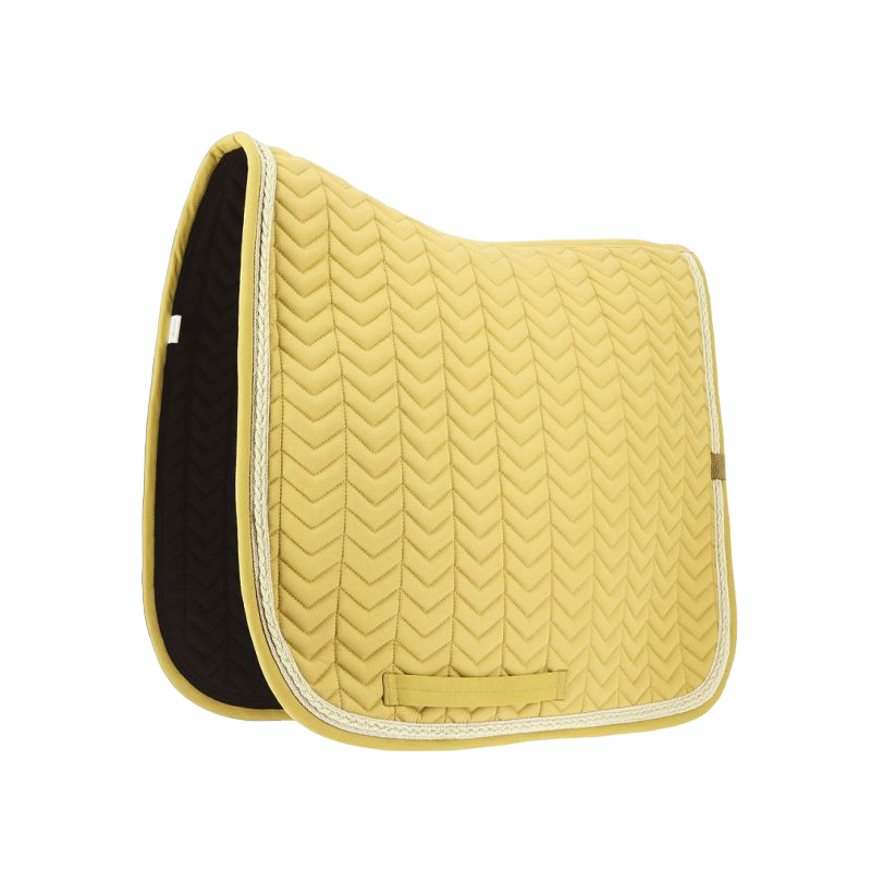 Equithème - Tapis de dressage Softy moutarde | - Ohlala