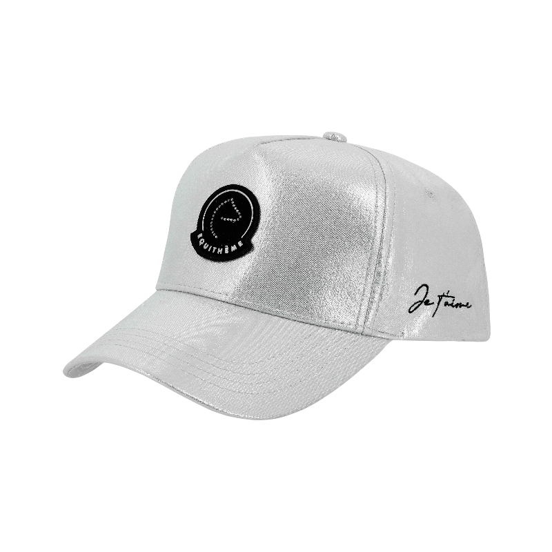 Equithème - Casquette Studio Je t'aime argent brillant | - Ohlala