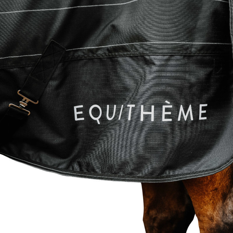 Equithème - Manta de exterior Tyrex Lumin 600D negro 0g | - Ohlala