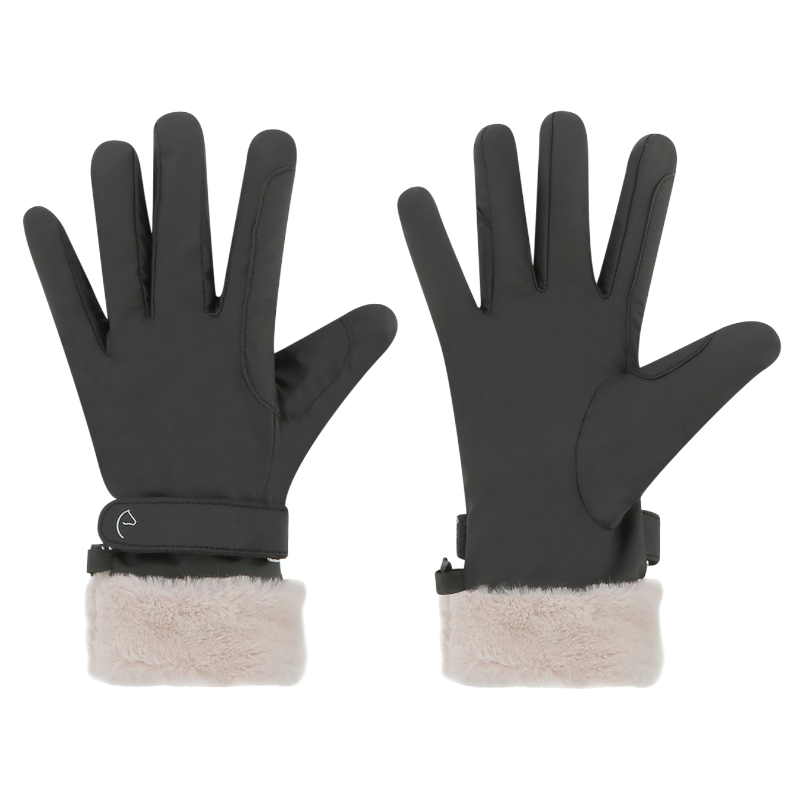 Equithème - Valois black riding gloves