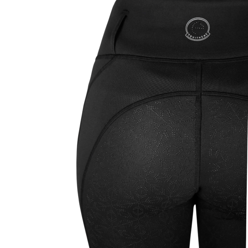 Equithème - Fleece rijlegging voor kinderen Neva Je t'aime zwart | - Ohlala