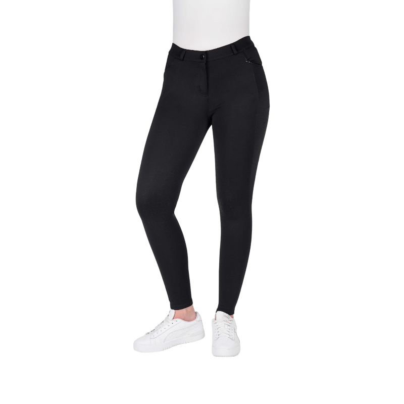 Equithème - Pantalon d'équitation femme Capucine noir | - Ohlala