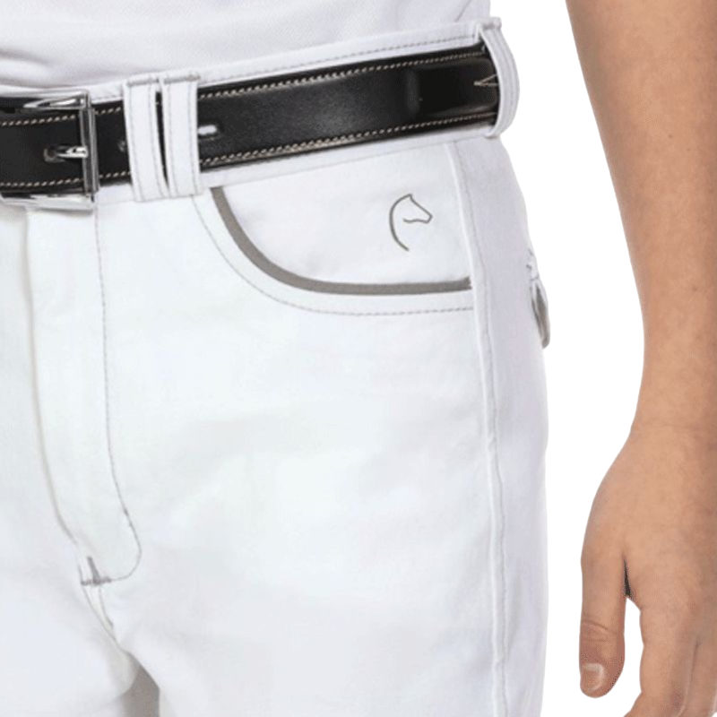 Equithème - Pantalon d'équitation homme Verona blanc | - Ohlala